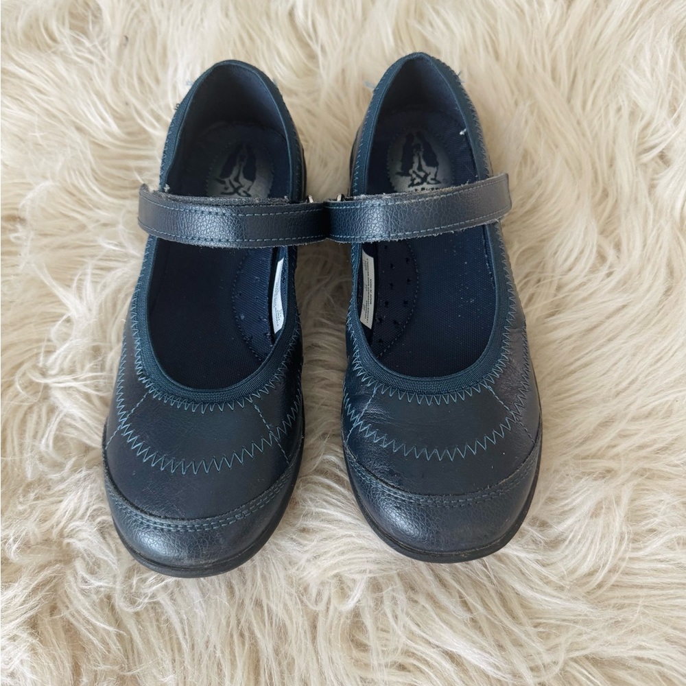 Hush Puppies Navy Kids Dress Shoes
